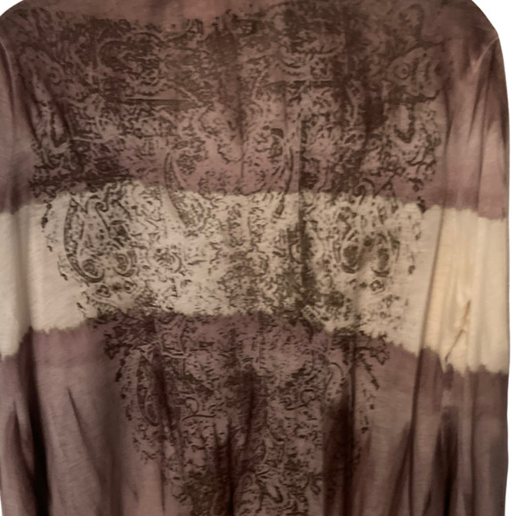 AllSaints Spitalfields brown tie dyed cardigan 10, boho, festival. western - Picture 7 of 8